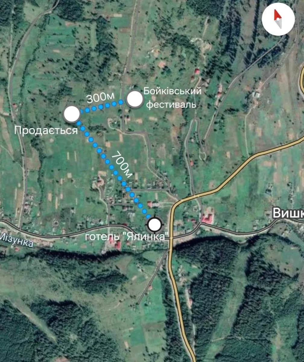 Ділянка 51.85 соток, Вишків: під будівництво, біля GORO Mountain Resort - фото 1