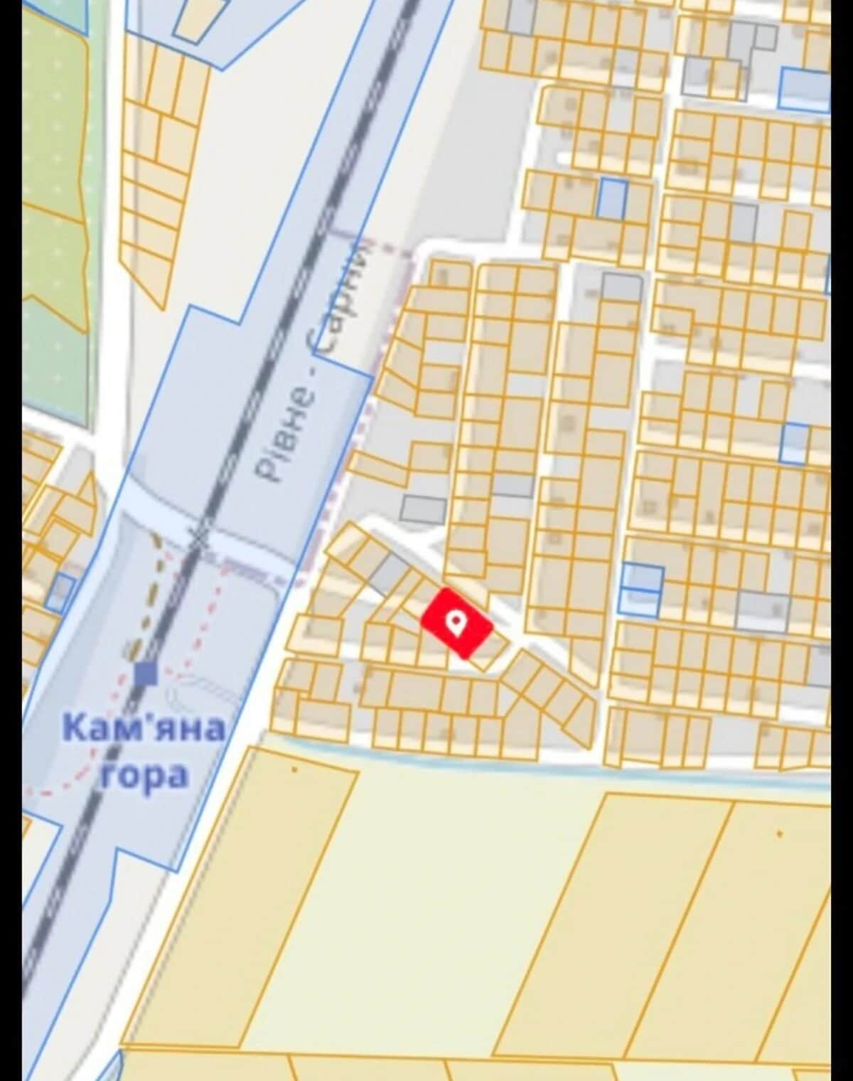 Ділянка 12 соток, Кам'яна Гора: житлова забудова, під гараж - фото 1