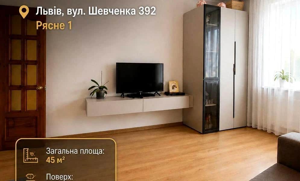 2-кімнатна квартира, Шевченківський: утеплений фасад, автономне тепло - фото 1