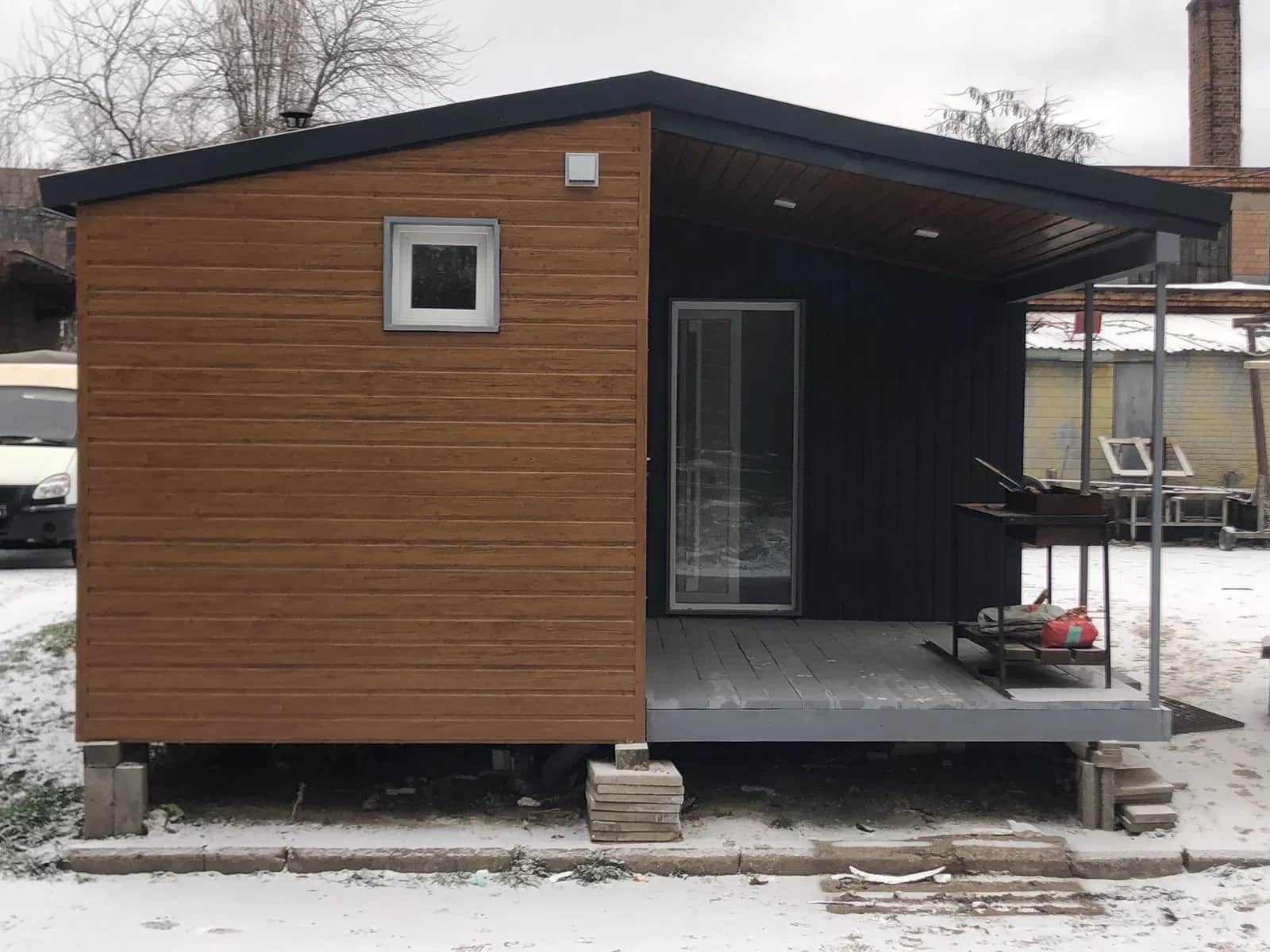 Модульний будинок, Долгинцевський: піч-камін, два модулі - фото 2