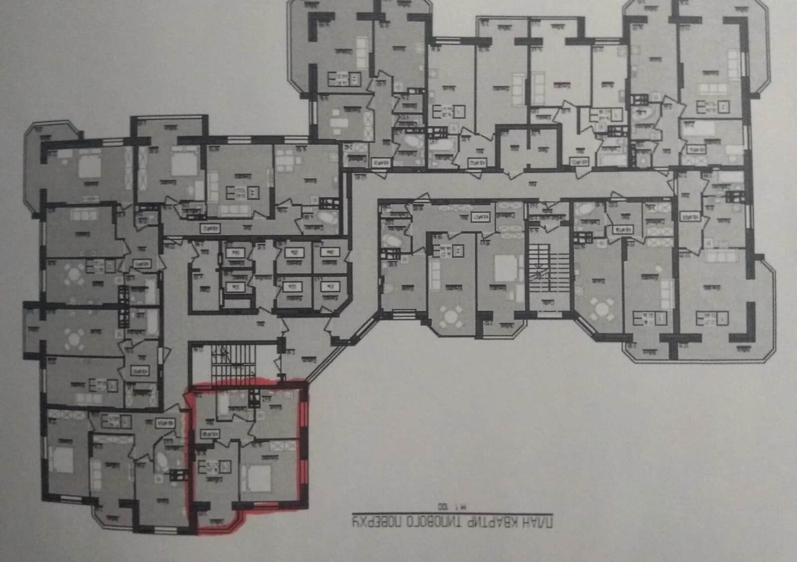1-кімнатна квартира, Вокзал: панорамні вікна, без оздоблення - фото 2