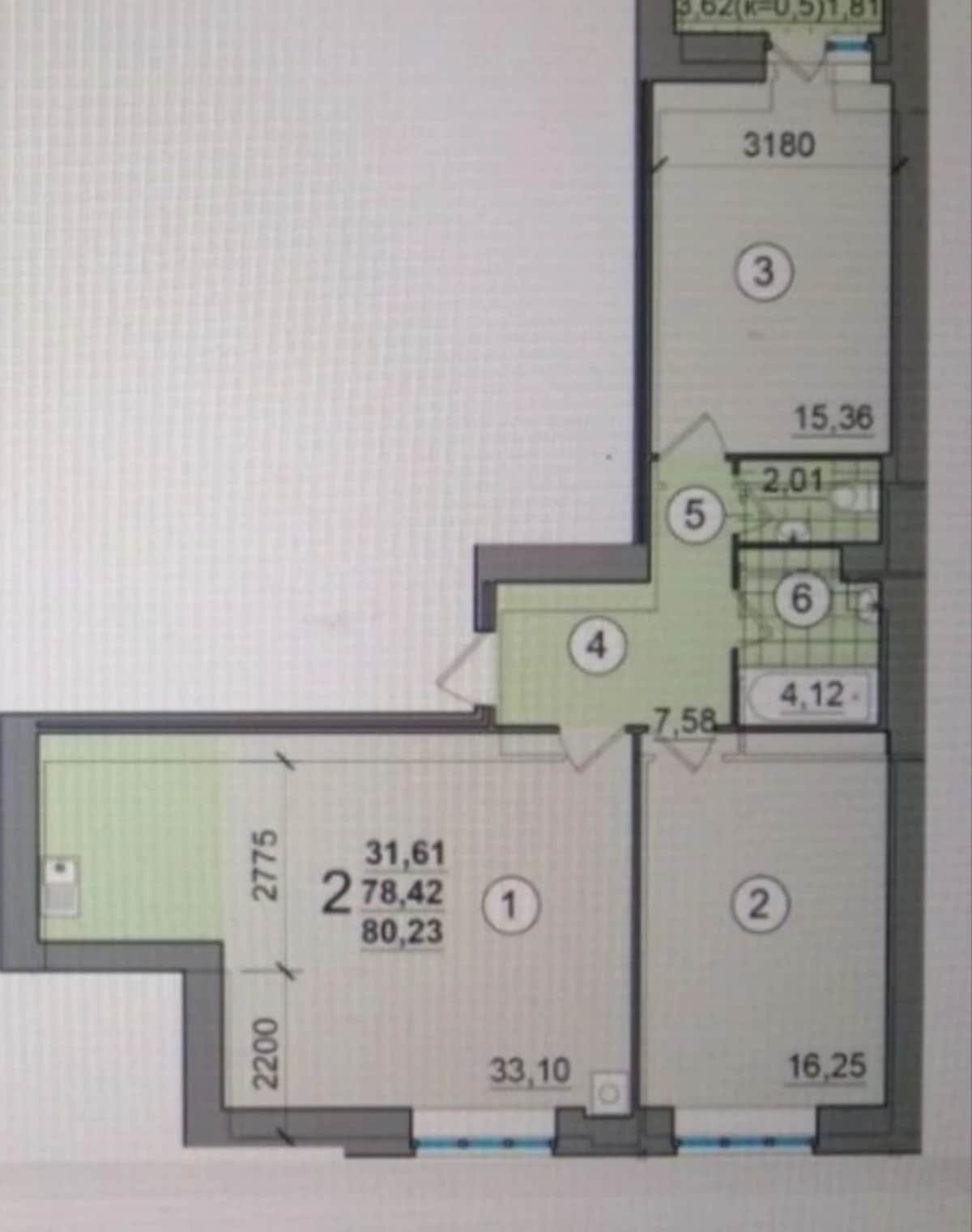 2-кімнатна квартира, Деснянський: здача у 2026, кухня 30 м² - фото 2
