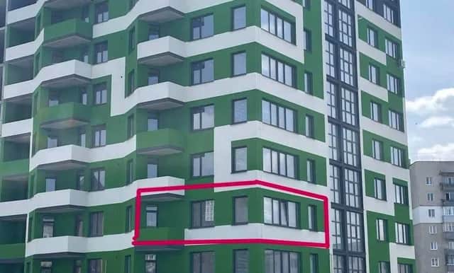 2-кімнатна квартира, Будинок 1: вид на ТЦ Торба, лоджія і балкон - фото 1