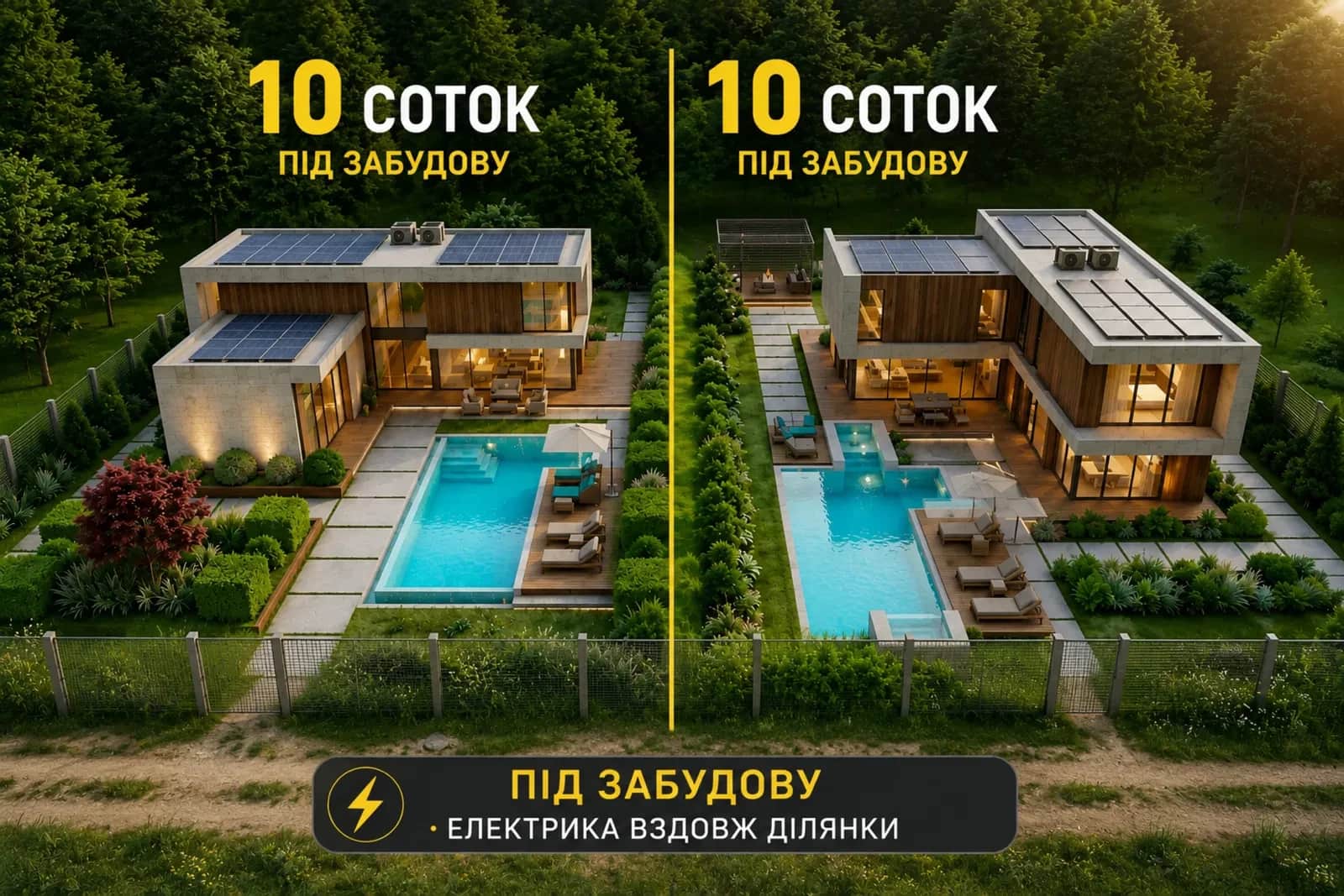 Ділянка 10 соток, Київський: два суміжні, електрика, 10 хв до центру - фото 1