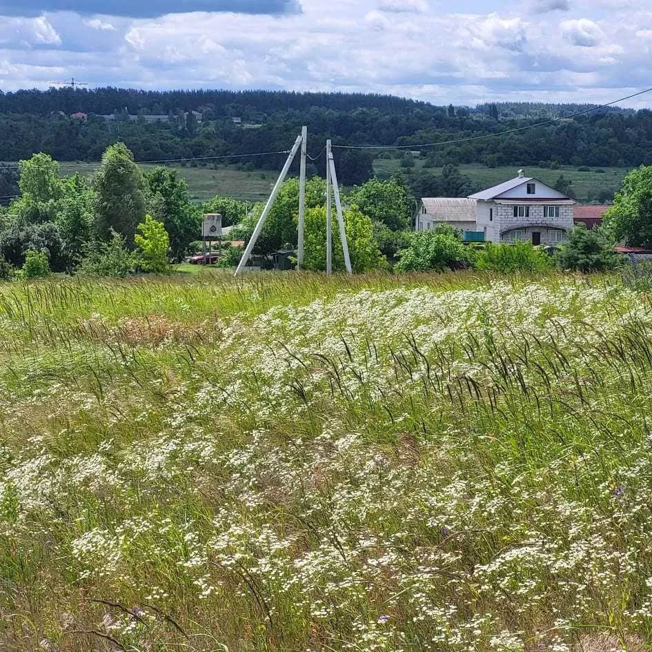 Ділянка 128 соток, Гостомель: під будівництво, панорамний вид, електрика - фото 1