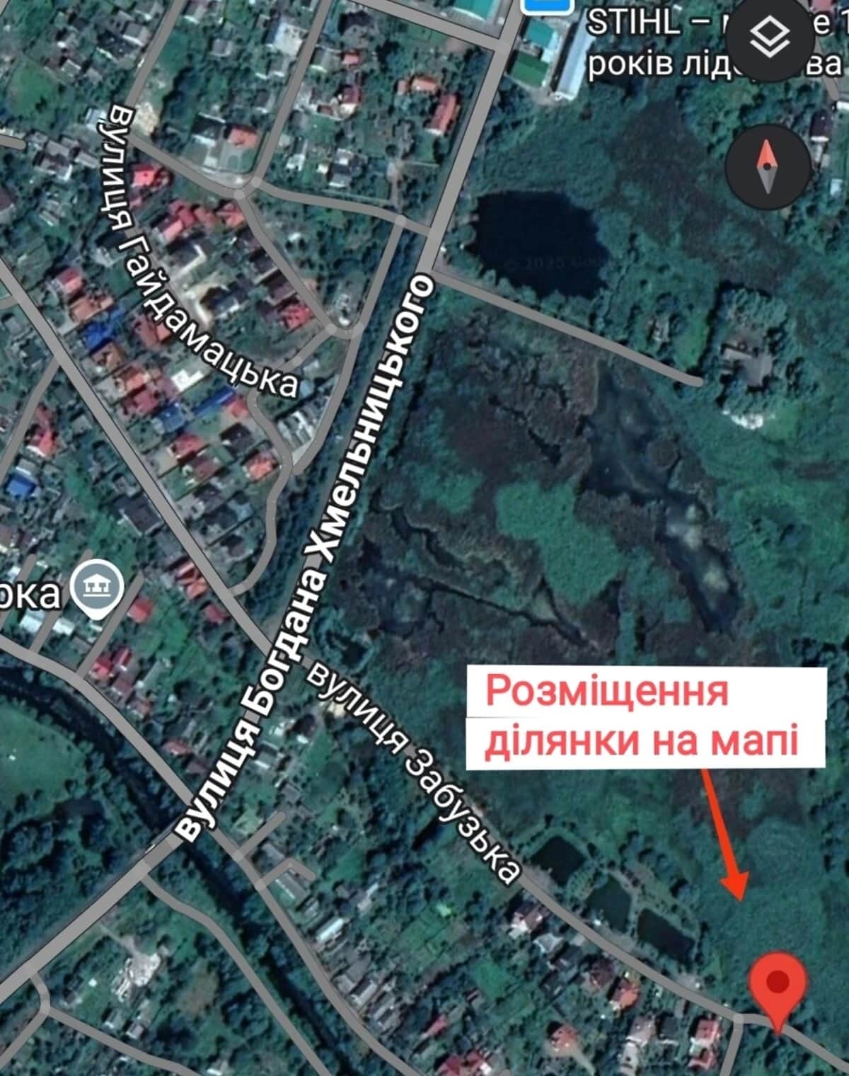 Ділянка 10 соток, Червоноград: житлова забудова, природне озеро - фото 1