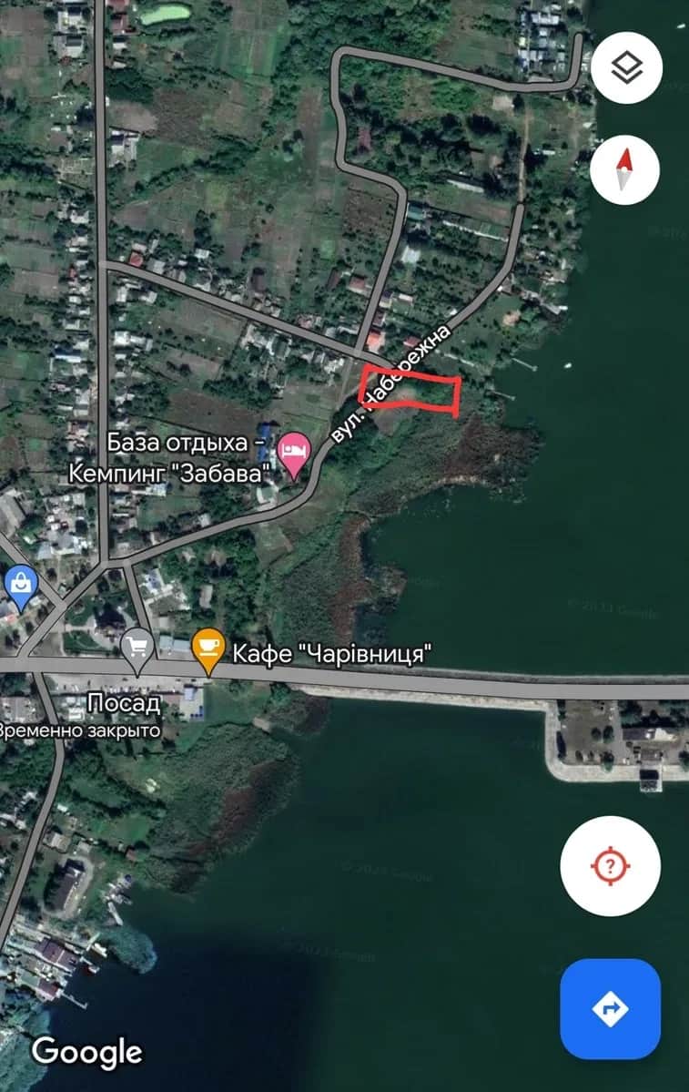 Ділянка 14 соток, Старий Салтів: 33 м берегової лінії, вихід до води - фото 1