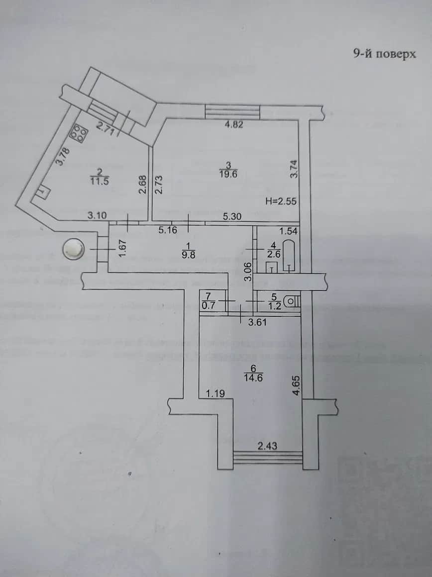 2-кімнатна квартира, Салтівський: технічний поверх, метро Захисників України - фото 2