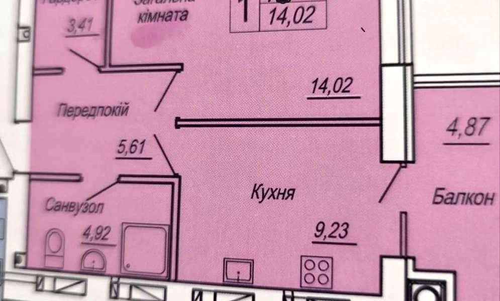 1-кімнатна квартира у ЖК Панорама: бомбосховище, новобудова - фото 2
