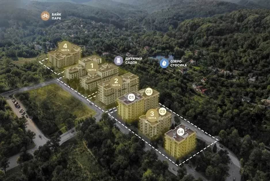 1-кімнатна квартира у ЖК AUROOM LOUNGE: бізнес-клас, підземний паркінг - фото 1
