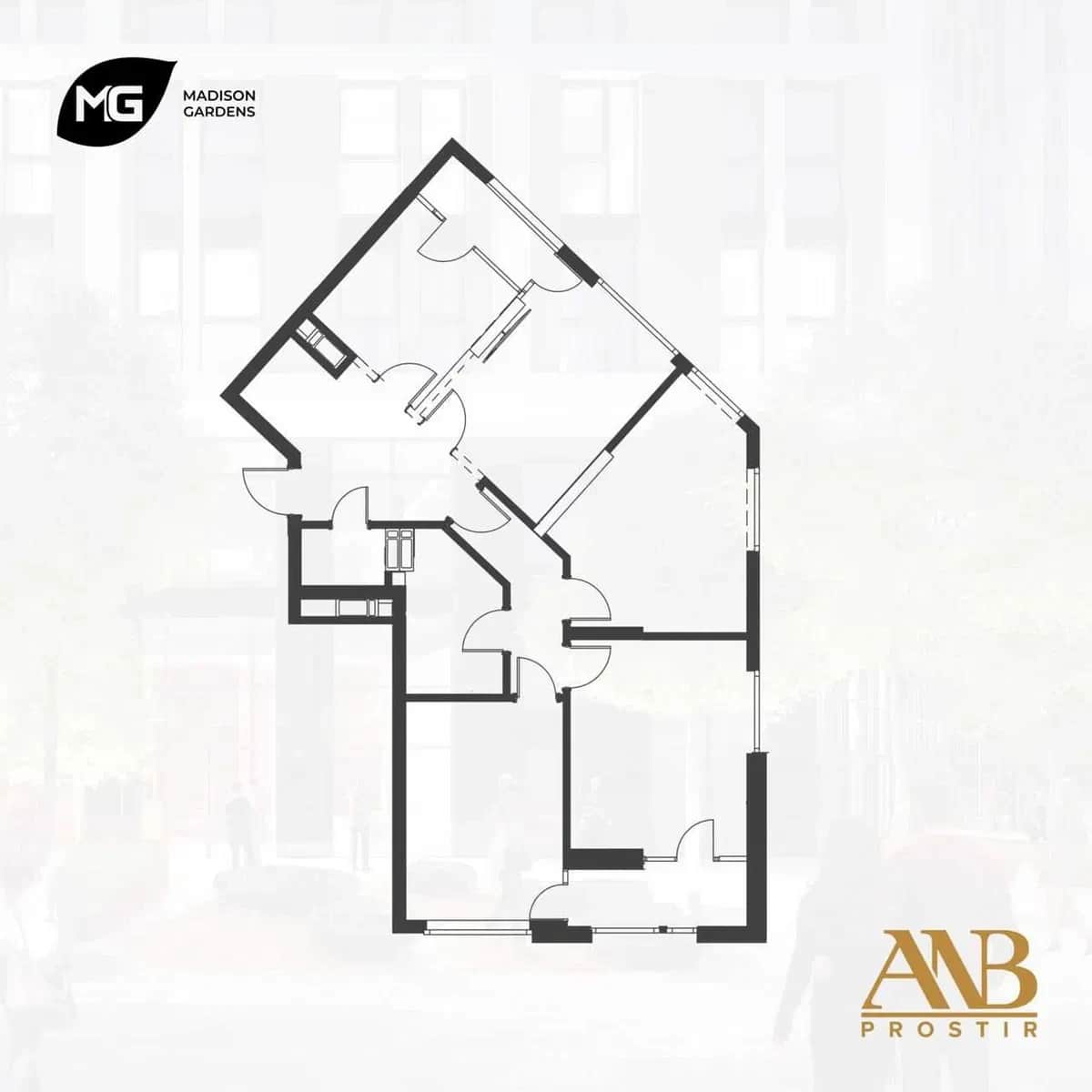 4-кімнатна квартира у ЖК Madison Gardens: авторський проєкт, розстрочка - фото 2