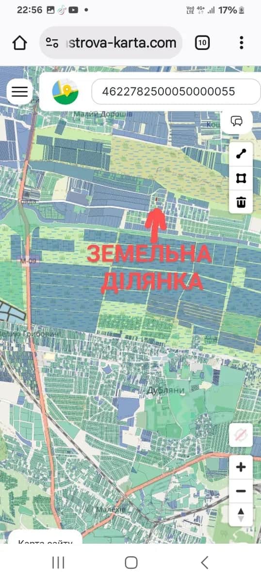 Ділянка 12 соток, Дубляни: під садівництво, правильна форма - фото 1