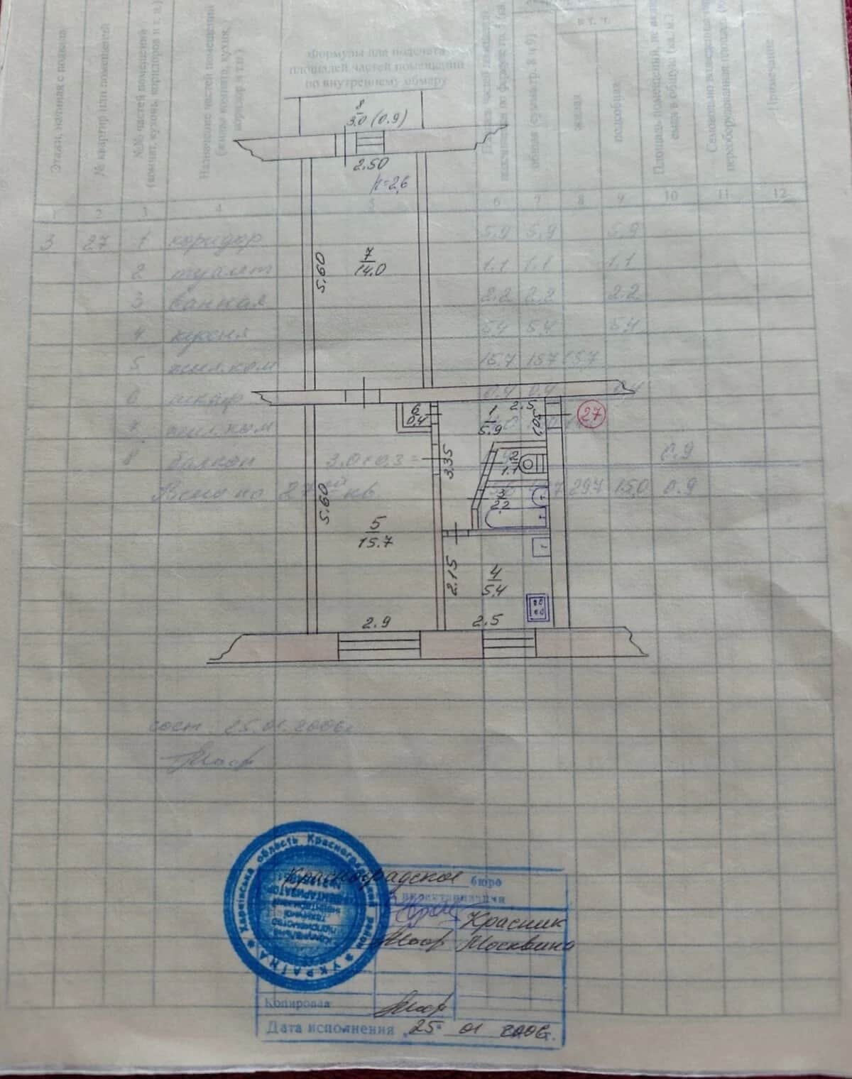 2-кімнатна квартира, Красноград: косметичний ремонт, торг можливий - фото 1