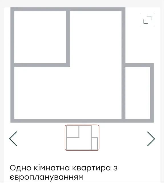 1-кімнатна квартира у ЖК Кекс: євроремонт, меблі, техніка - фото 1