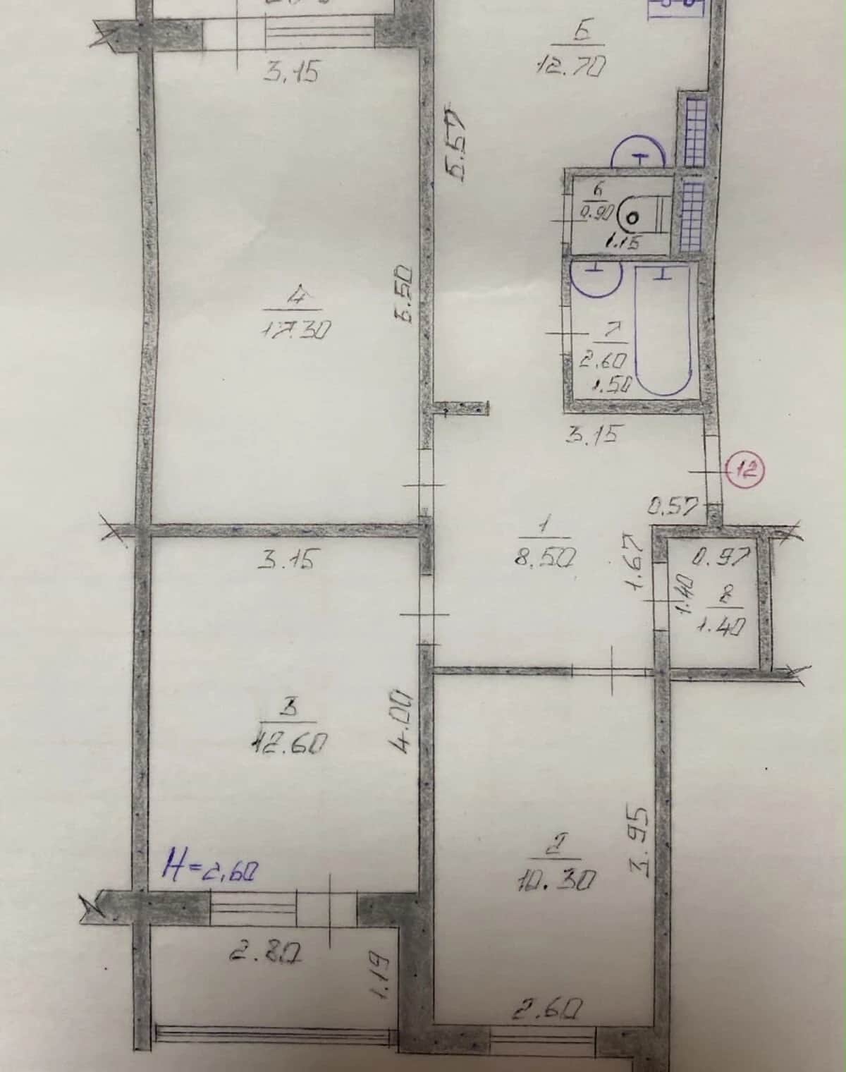 3-кімнатна квартира, Краснокутськ: єОселя, єВідновлення - фото 1