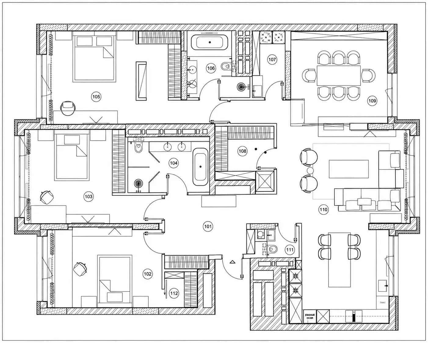 5-кімнатна квартира у ЖК Obolon Residences: без ремонту, метро Мінська 2 хв - фото 2