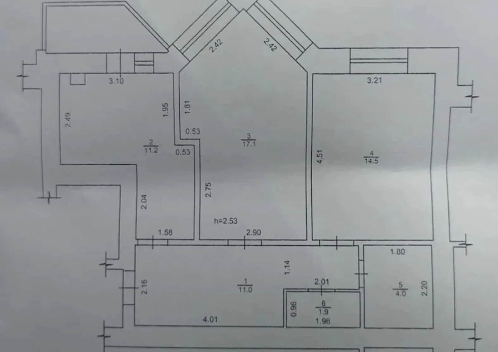 2-кімнатна квартира, Київський: новий фонд, індивідуальне газове опалення - фото 1