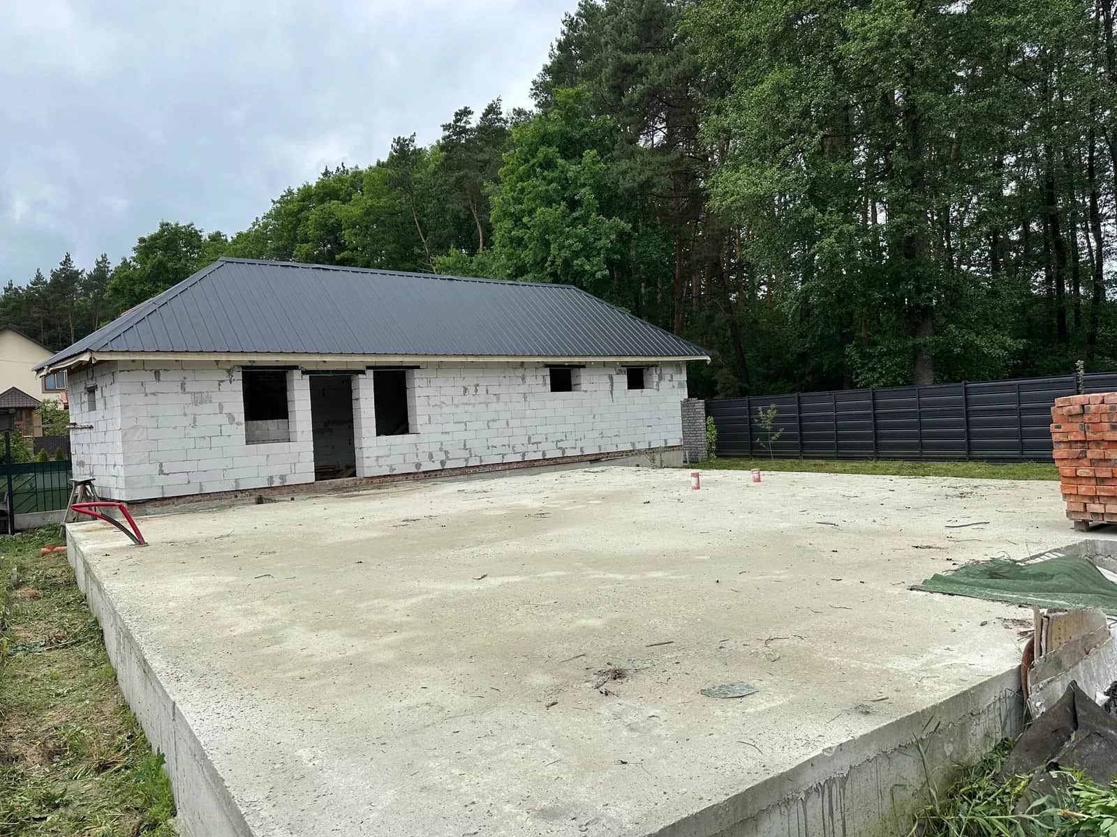 Ділянка 6 соток, Жабка: будинок і монолітний фундамент 112 м² - фото 1