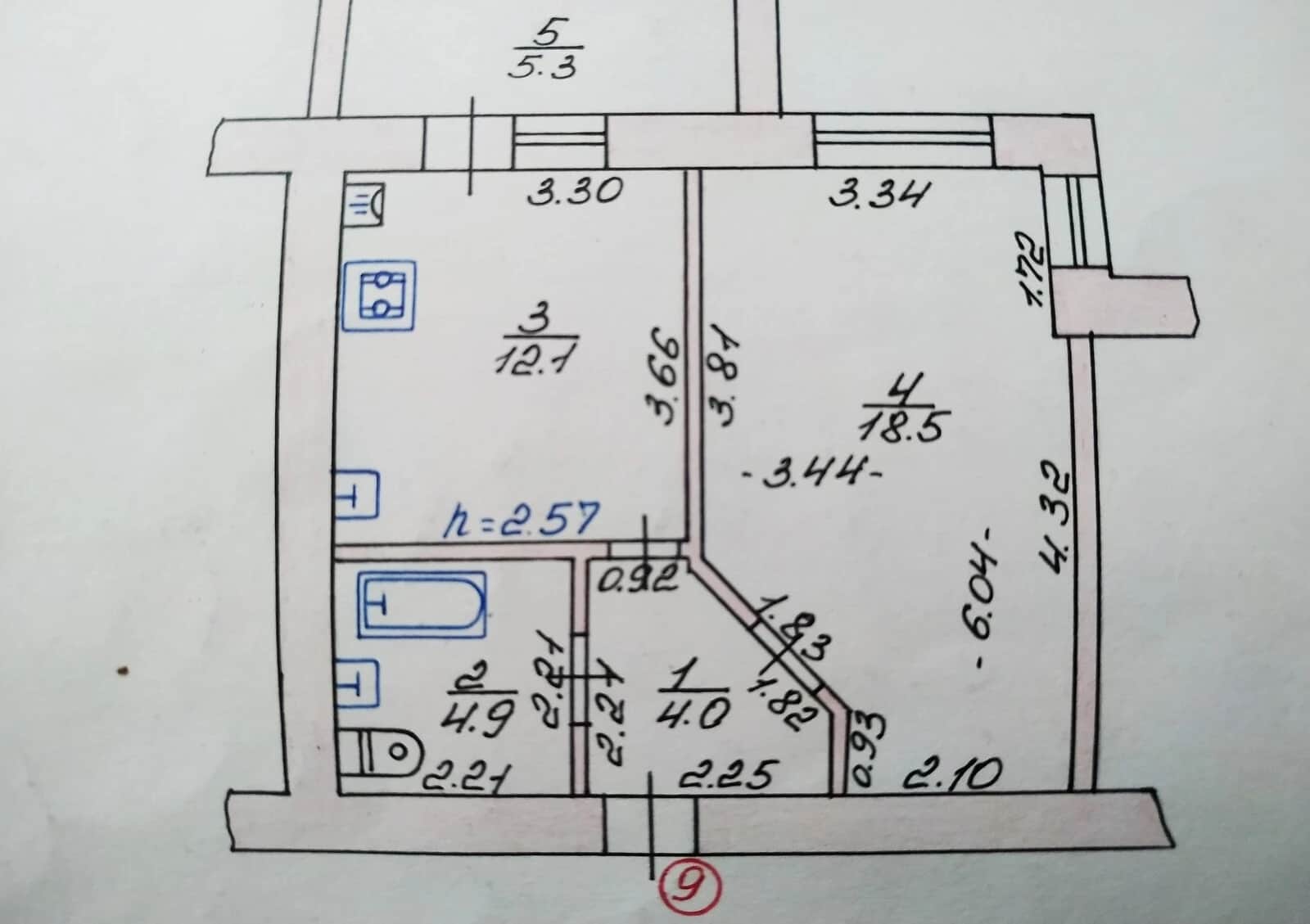 1-кімнатна квартира, 55 мікрорайон: вода і газ без світла - фото 1