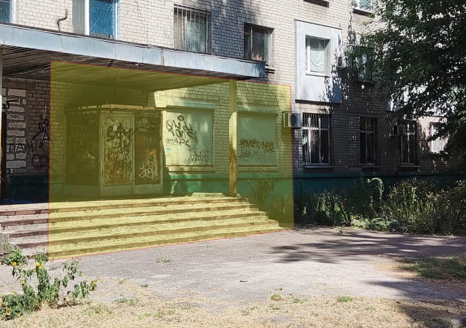 Приміщення, Дніпровський: фасадне, опалення без світла - фото 1