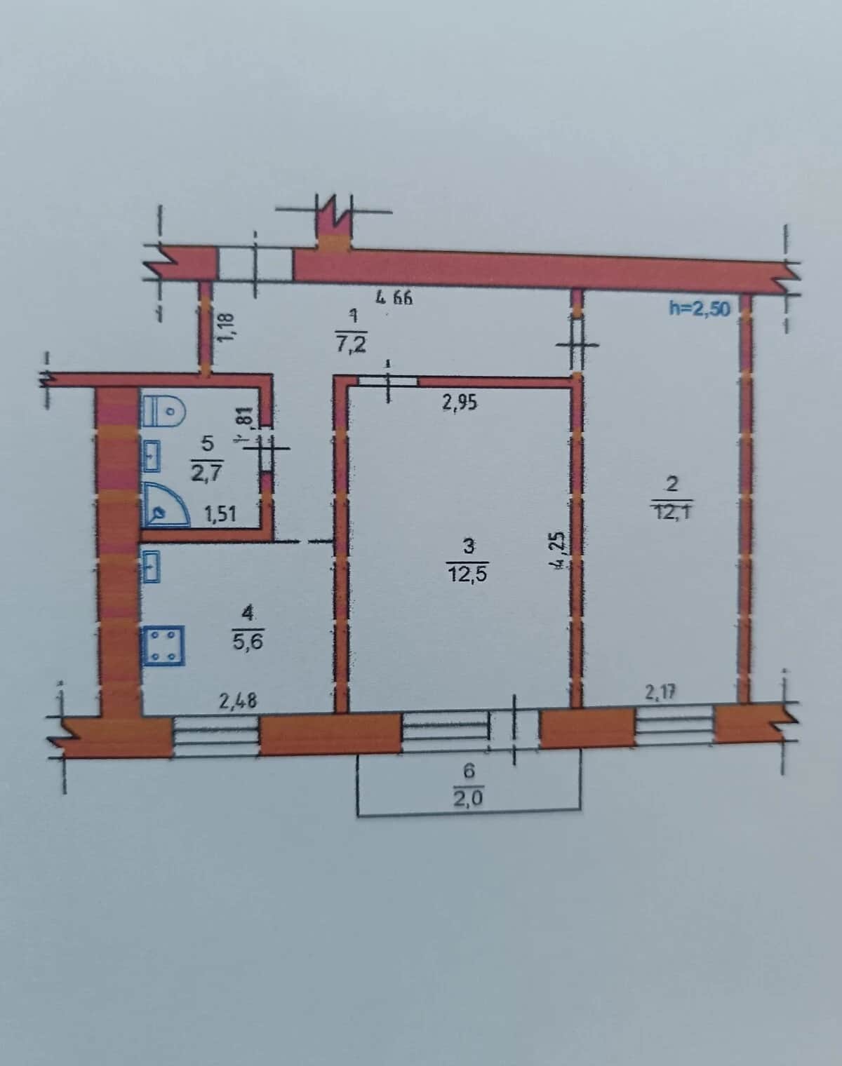 2-кімнатна квартира, Нововолинськ: євроремонт, опалення без світла - фото 1