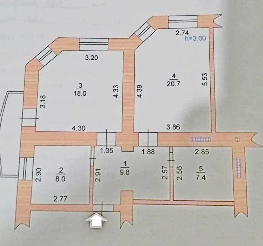 3-кімнатна квартира, Чорноморськ: новий будинок, вид на море - фото 4
