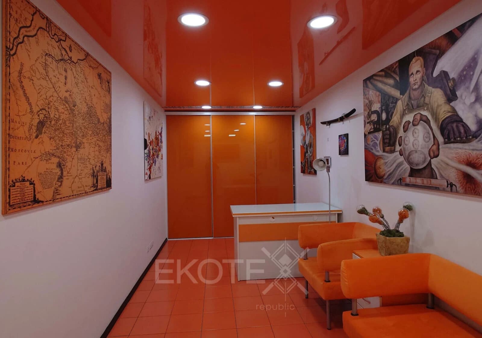 Чотирикімнатний офіс біля метро Осокорки: дизайнерський ремонт, open space - фото 1