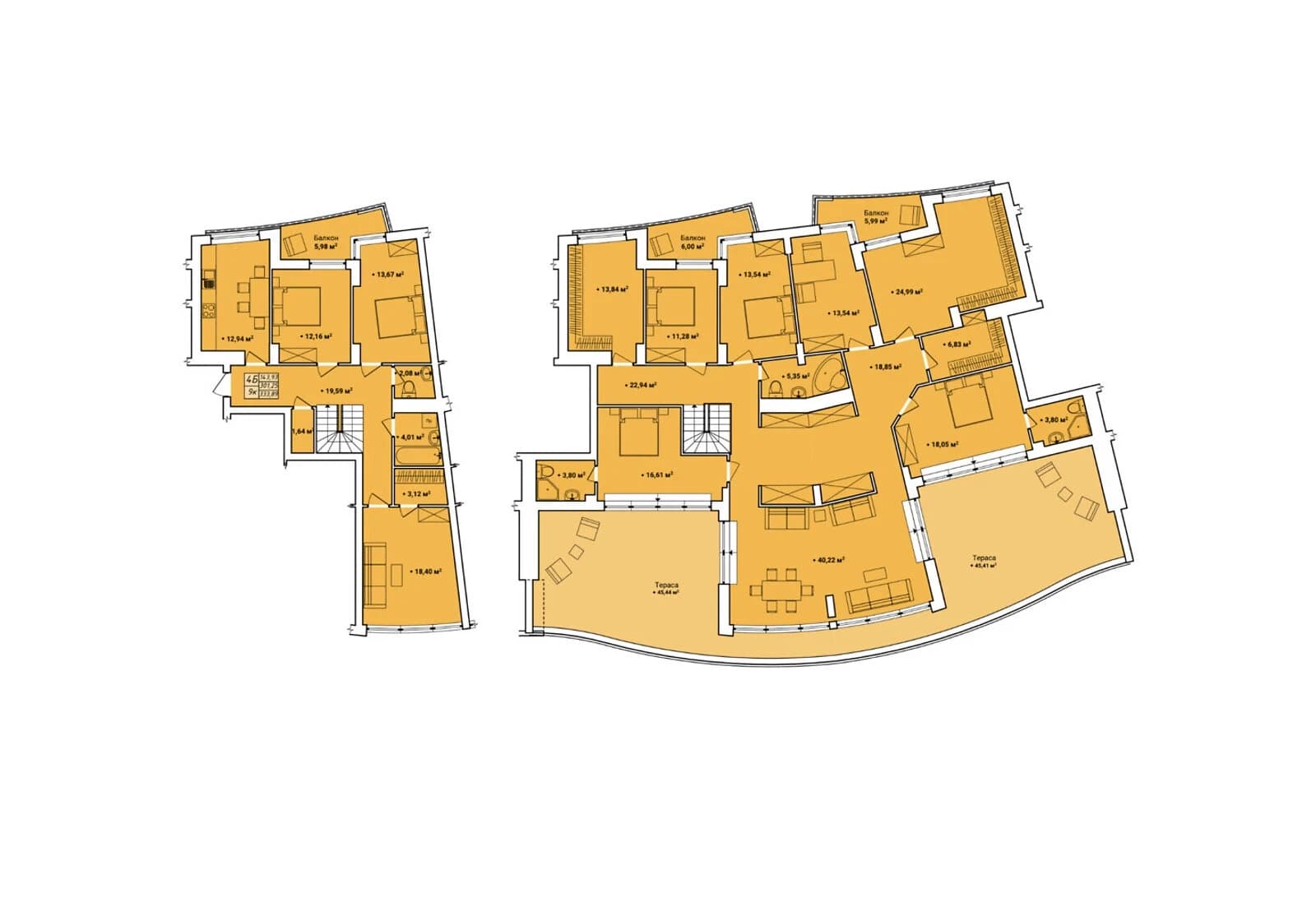 9-кімнатна квартира, Авторинок: новобудова, здача в 2026 - фото 2