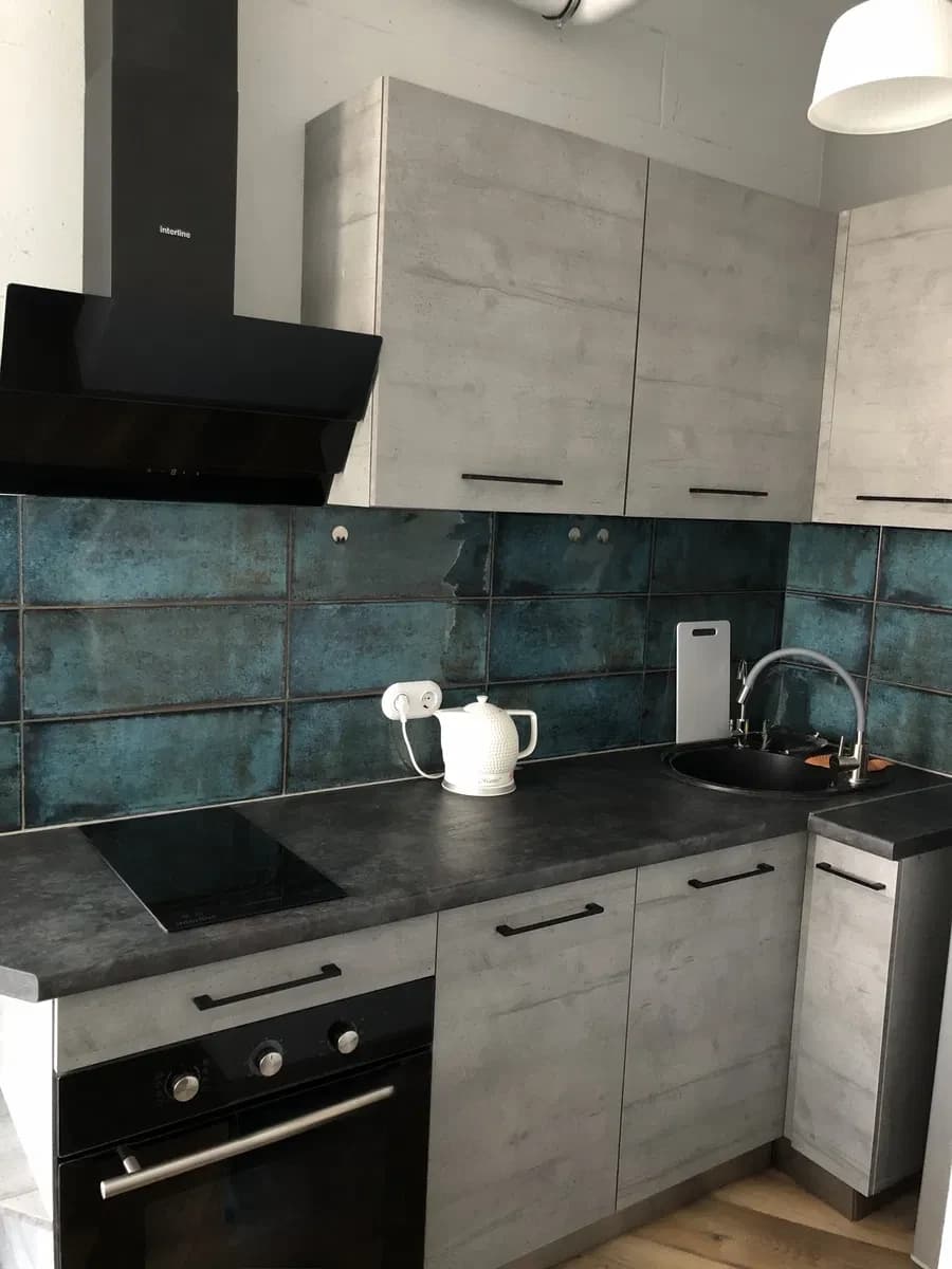 1-кімнатна квартира у ЖК 35жемчужина: вид на море, кухня-вітальня - фото 5
