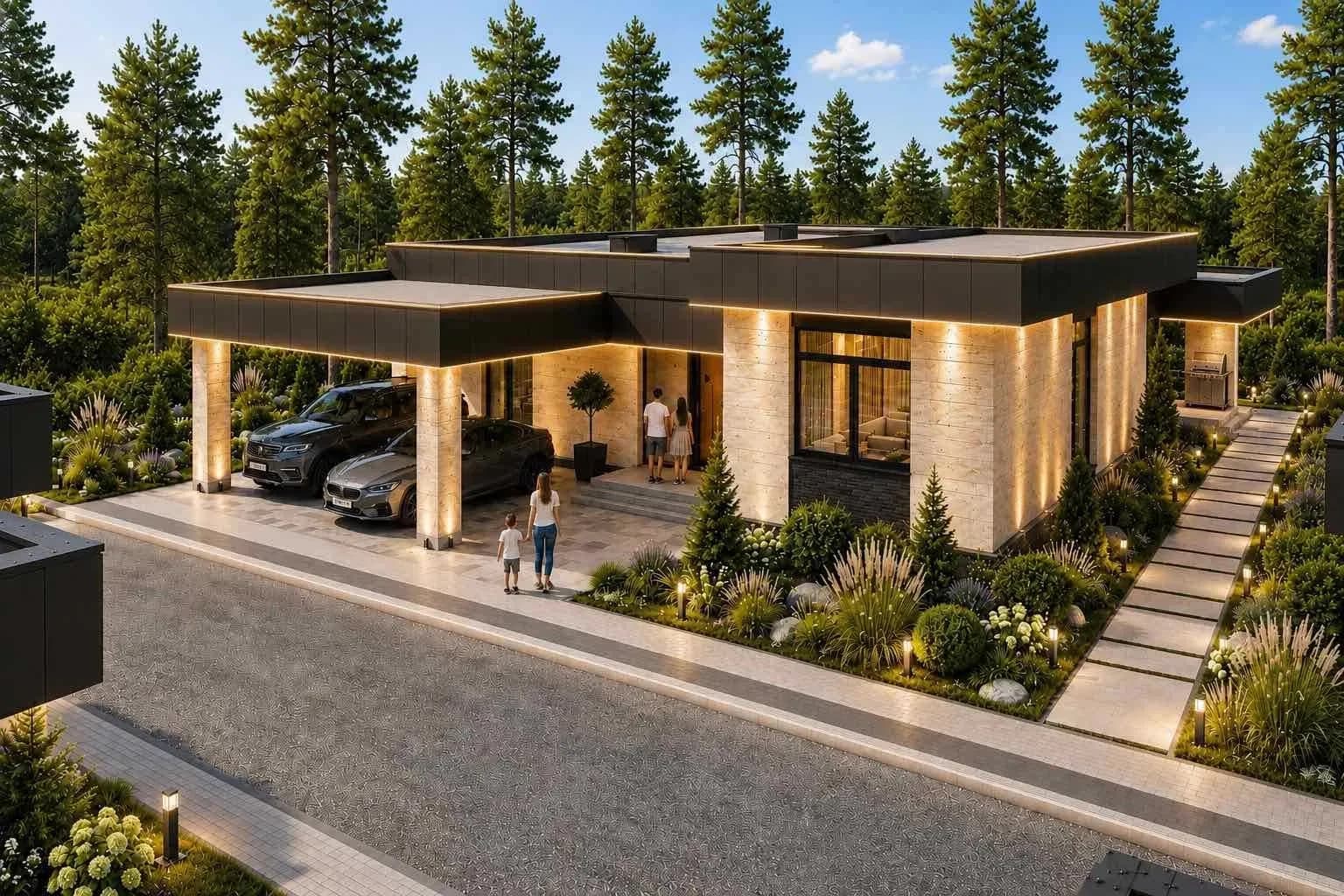 Будинок у ЖК VELORA Private Villas: тераса 28,40 м², навіс на 2 авто - фото 4