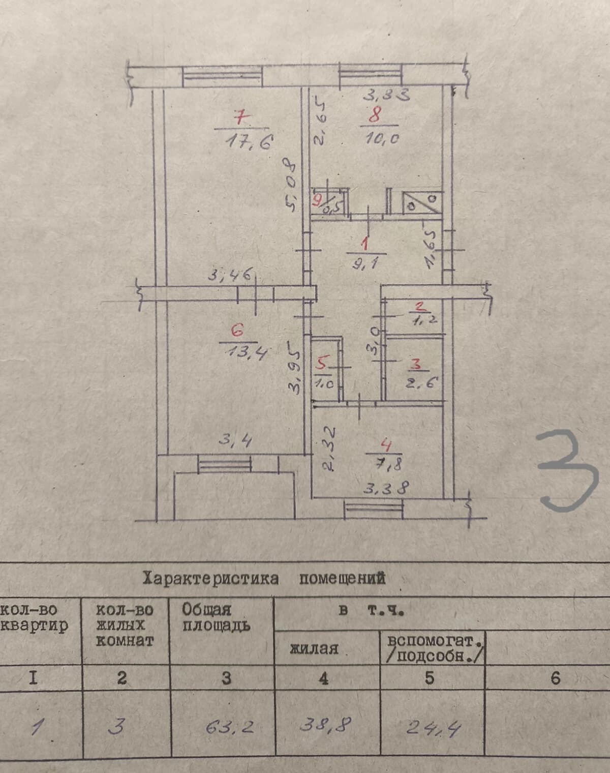 3-кімнатна квартира, Добровеличківка: укриття, торг можливий - фото 3