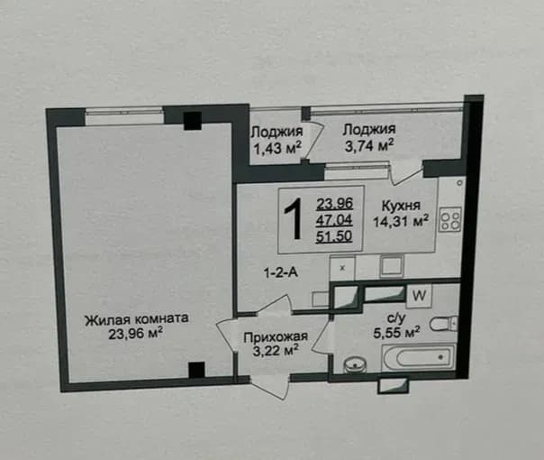 1-кімнатна квартира у ЖК Люксембург: вікна на приватний сектор, тихе місце - фото 2