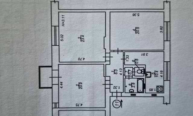 3-кімнатна квартира, Дніпровський: сталінка, газ без світла - фото 3
