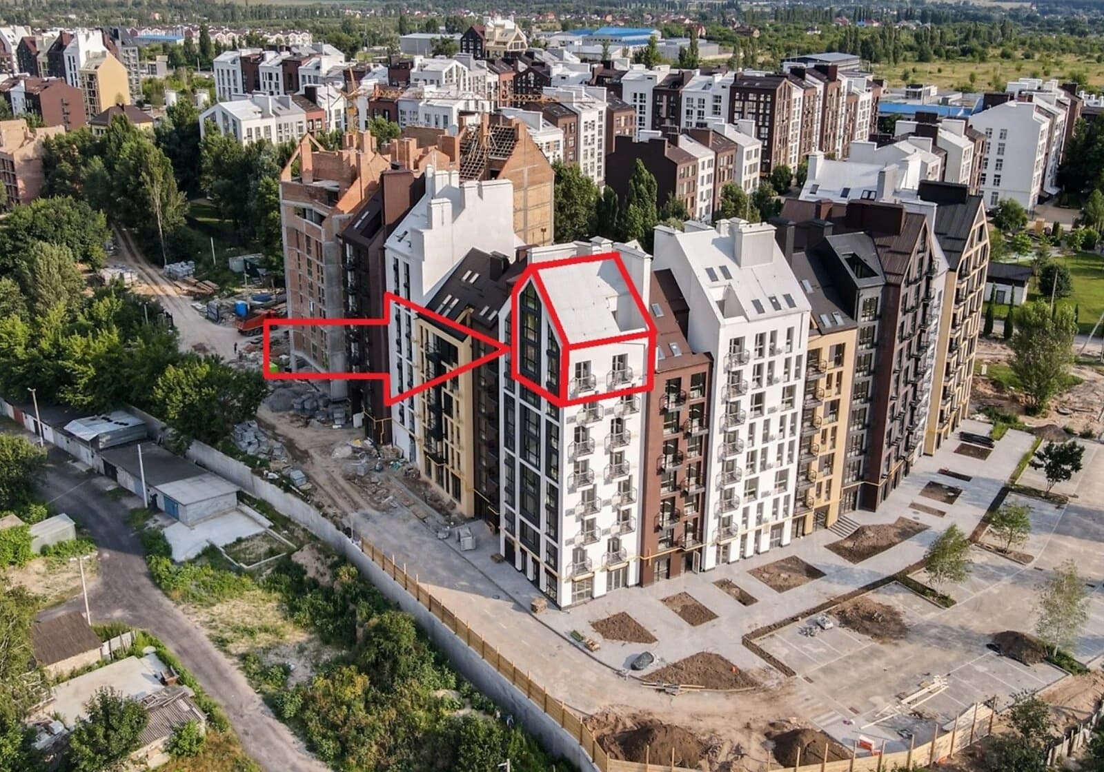 Пентхаус, Білогородка: кухня-студія, три спальні, опалення без світла - фото 2