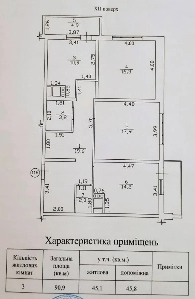 3-кімнатна квартира у ЖК Апельсин: після будівельників, власна котельня - фото 2