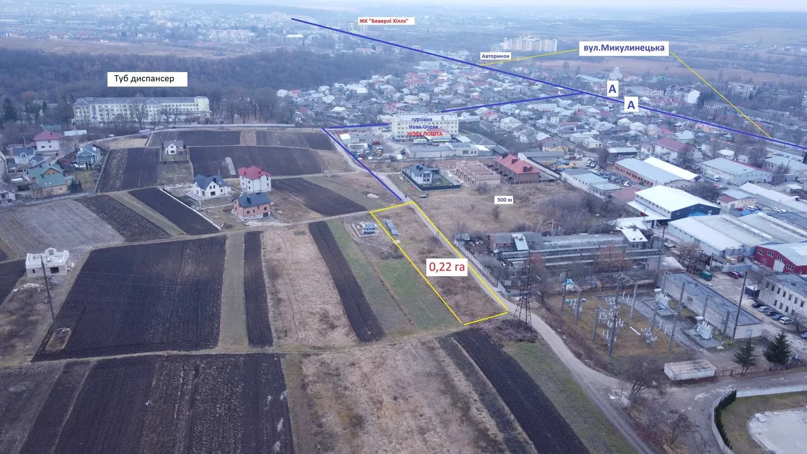 Ділянка 0.22 соток, Тернопіль: кутова, 500 м до Об’їзної - фото 2