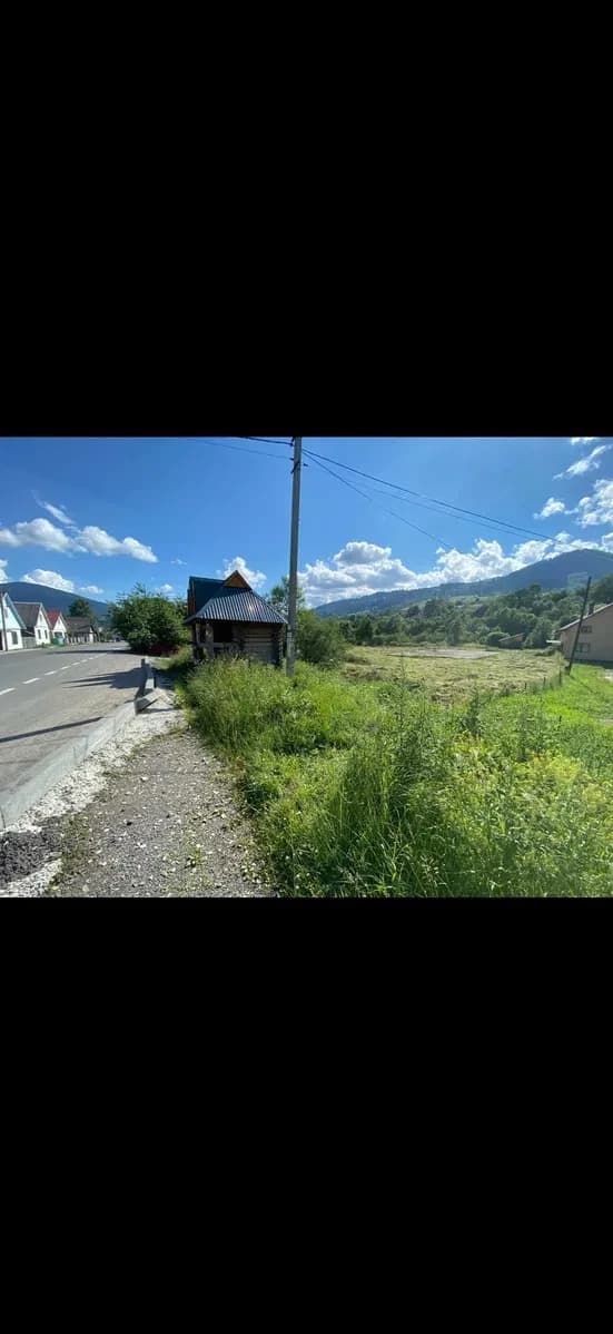 Ділянка 25 соток, Лазещина: для автомийки самообслуговування, поруч гори