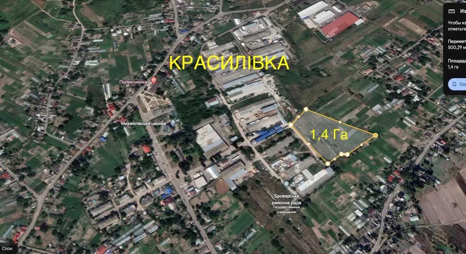 Ділянка 50 соток, Красилівка: техпаспорт БТІ, електрика поруч - фото 1