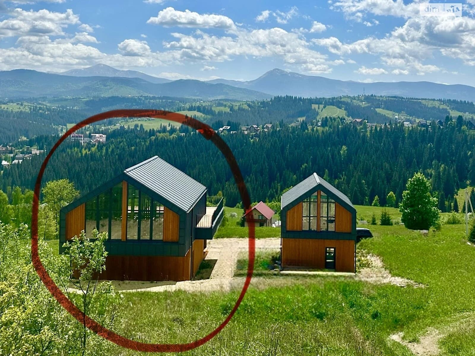 Будинок, Яблуниця: каркасні стіни, ділянка 7 соток - фото 2