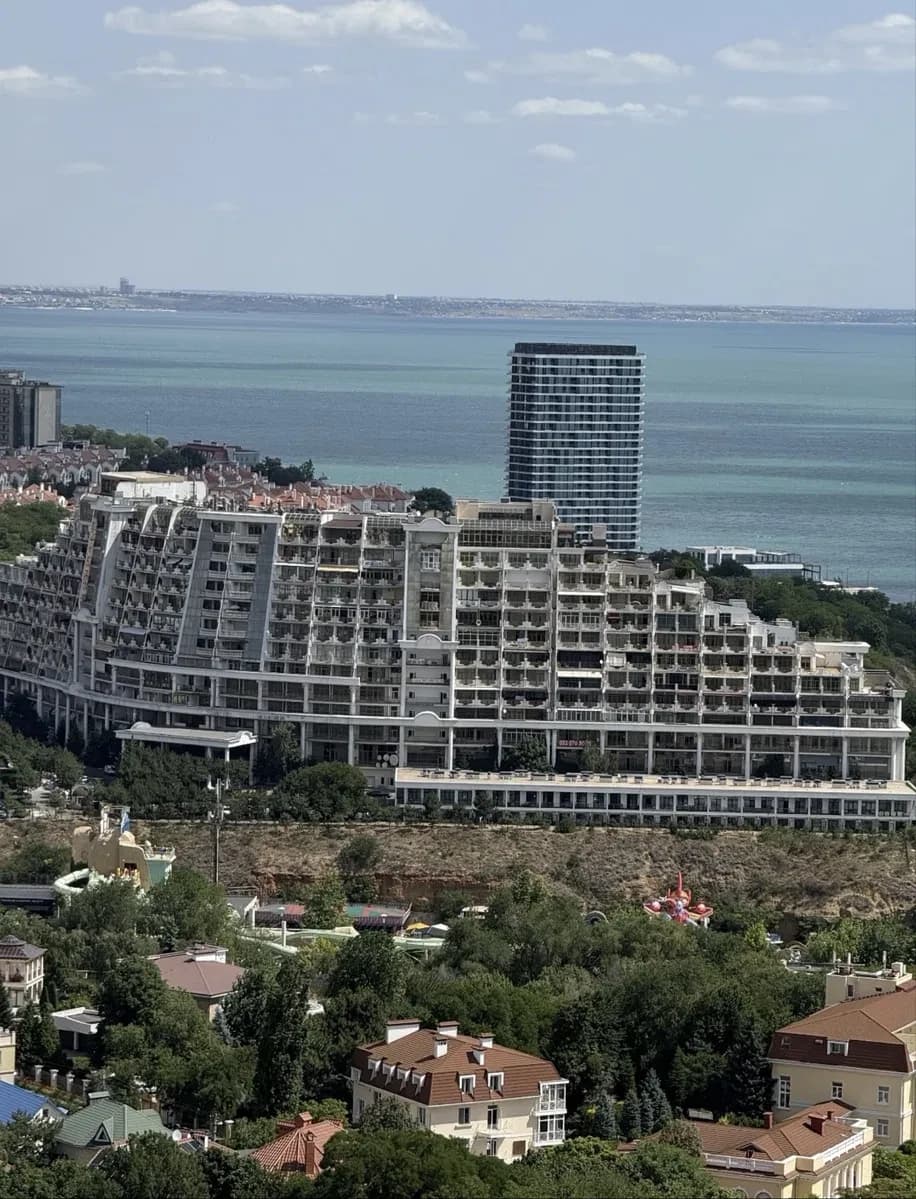 1-кімнатна квартира, Аркадія: тераса, вид на місто, бокове море - фото 4