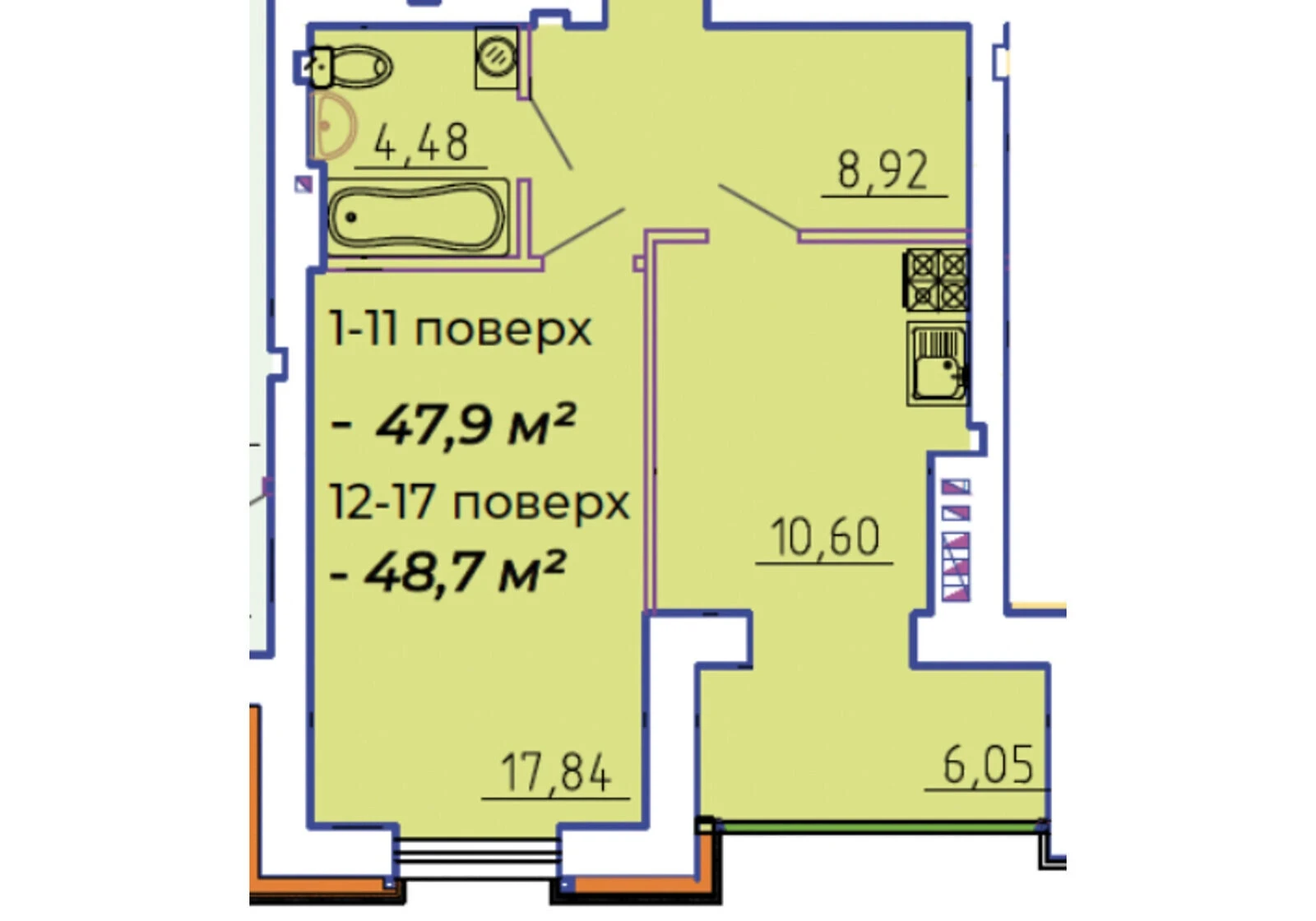 1-кімнатна квартира, Соснівський: здача в 2028, панорамні вікна - фото 5