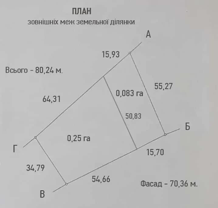 Ділянка 33 соток, Старі Безрадичі: озеро поруч, газ і світло - фото 3