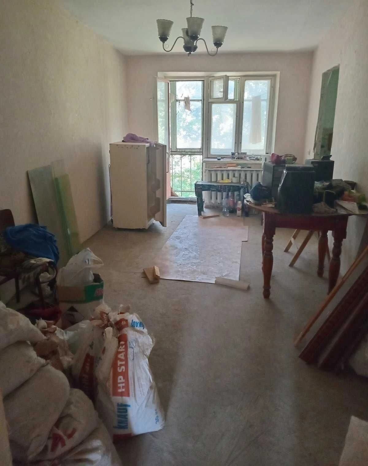 2-кімнатна квартира, Запоріжжя: чорнова штукатурка, цегляні стіни - фото 4