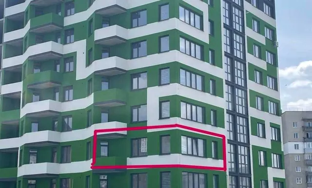 2-кімнатна квартира, Будинок 1: вид на ТЦ Торба, лоджія і балкон - фото 1
