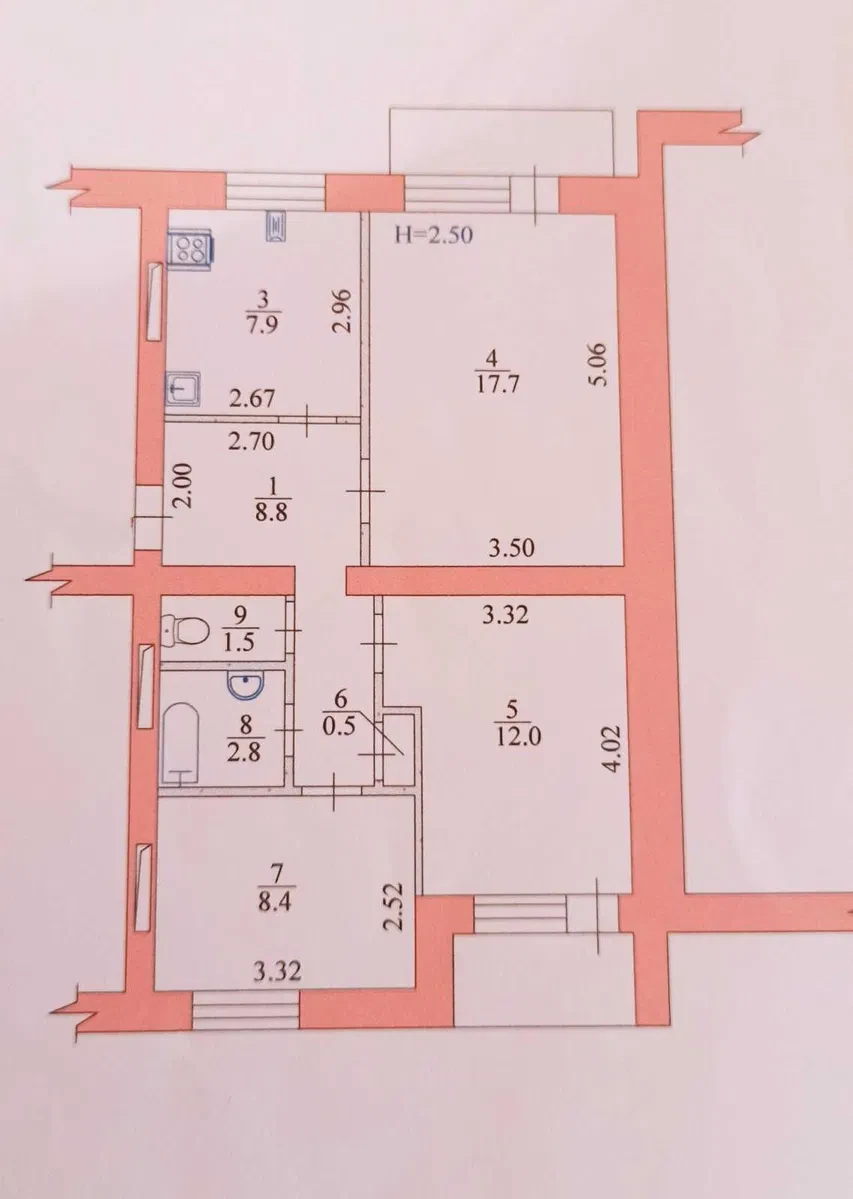 3-кімнатна квартира, Балаклія: авторський ремонт, єВідновлення, гараж - фото 4