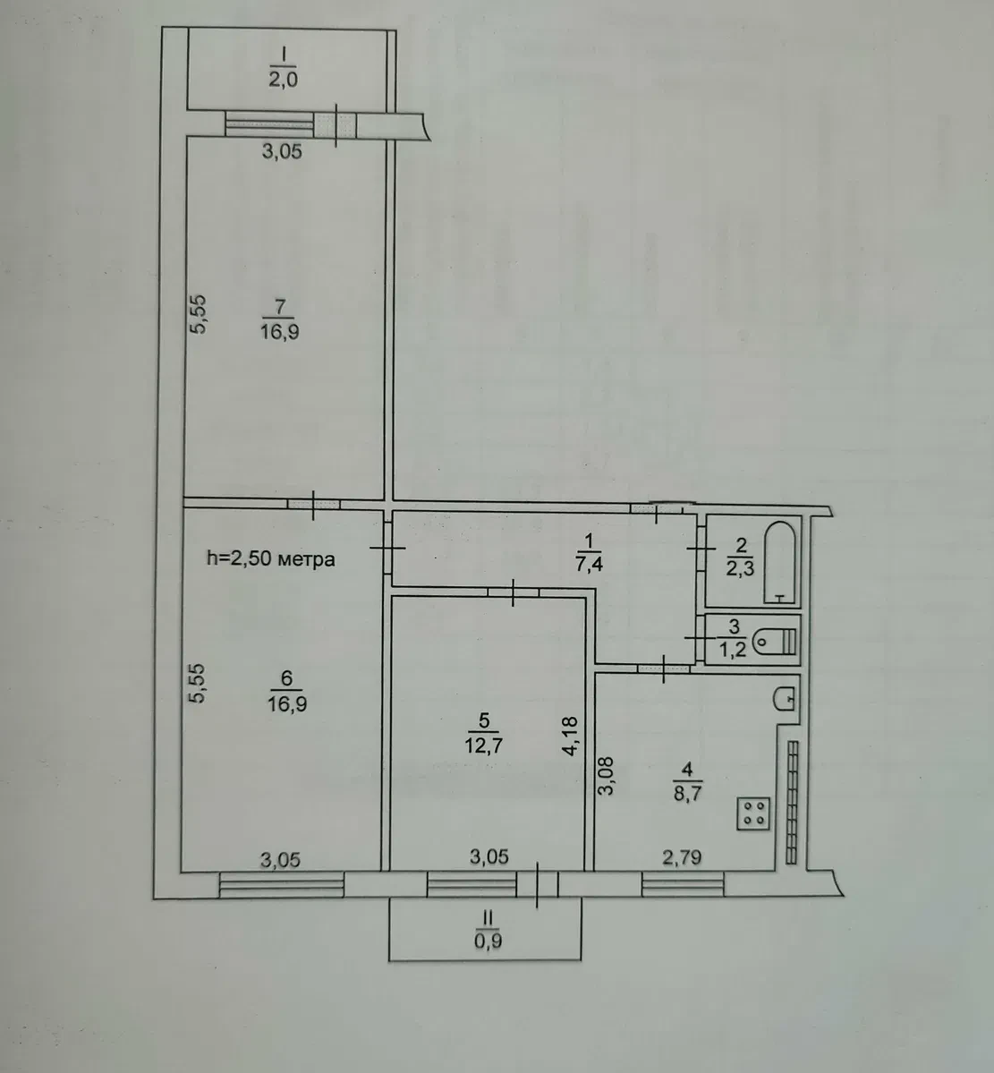 3-кімнатна квартира, Саксаганський: косметичний ремонт, торг - фото 2