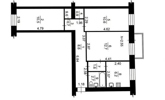 3-кімнатна квартира, Печерський: роздільні кімнати, метро Звіринецька - фото 2