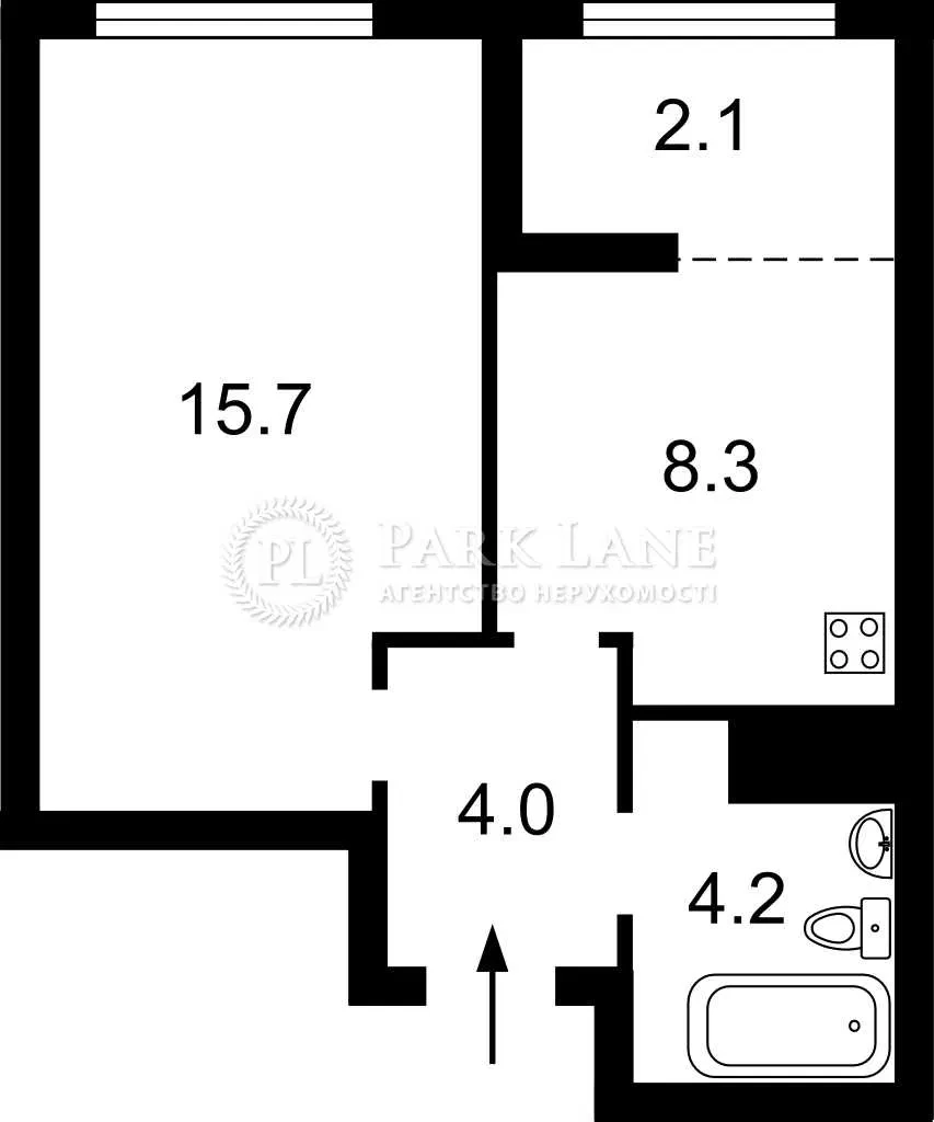 1-кімнатна квартира у ЖК Paradise Avenue: генератор, озеро - фото 4