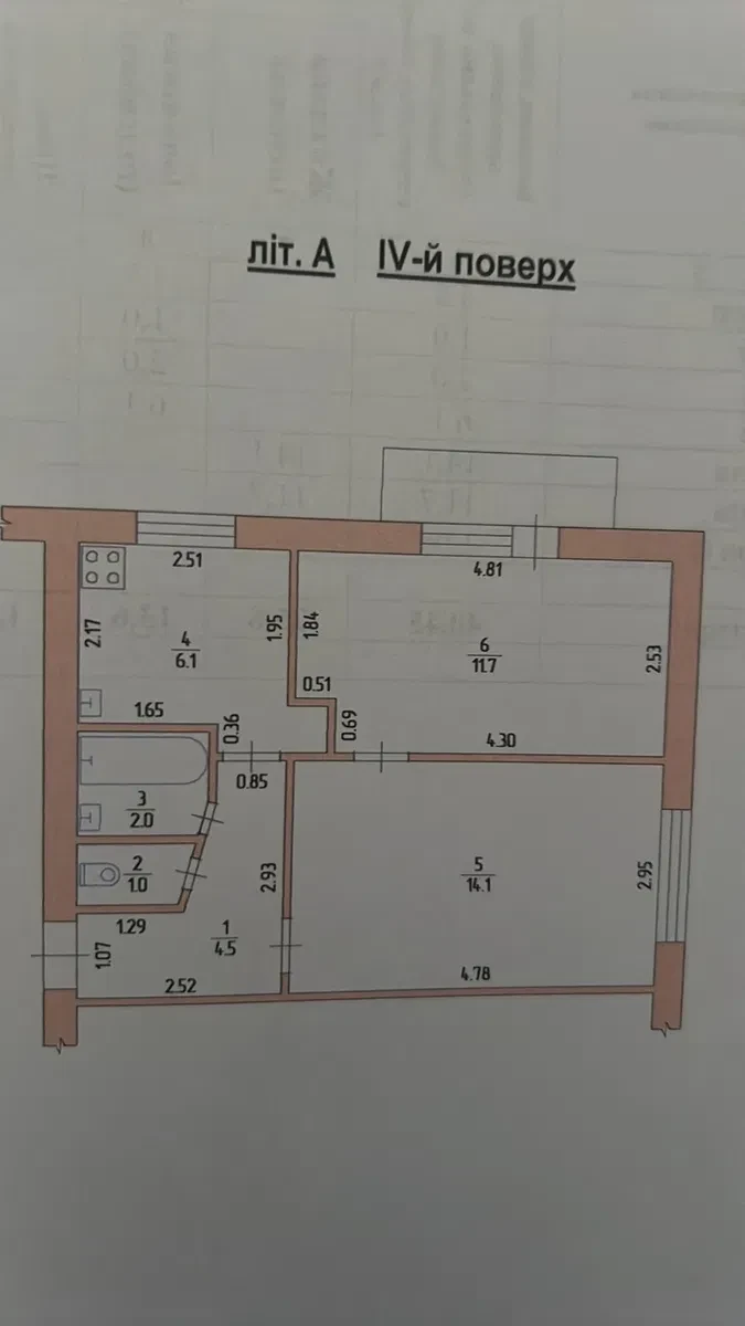 2-кімнатна квартира, Центр: роздільний санвузол, торг - фото 5