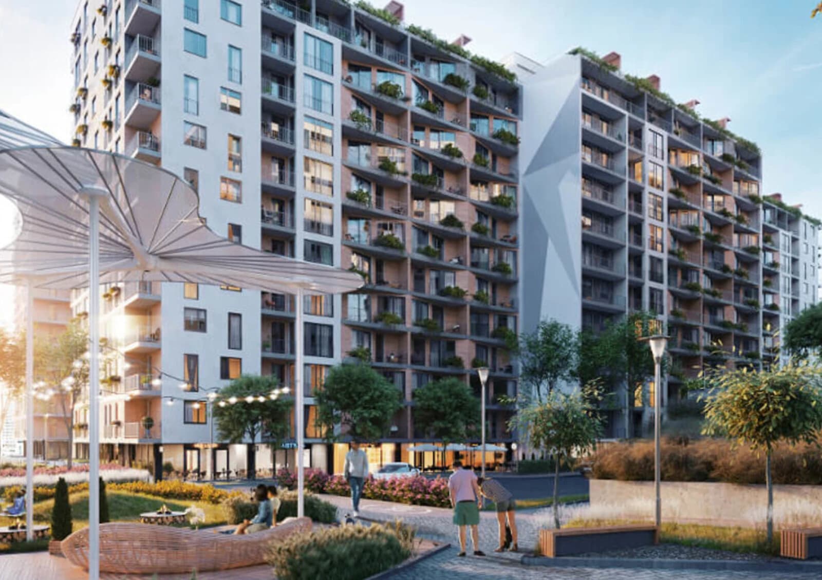 1-кімнатна квартира, Бам: здача в 2026, тераси на даху - фото 3